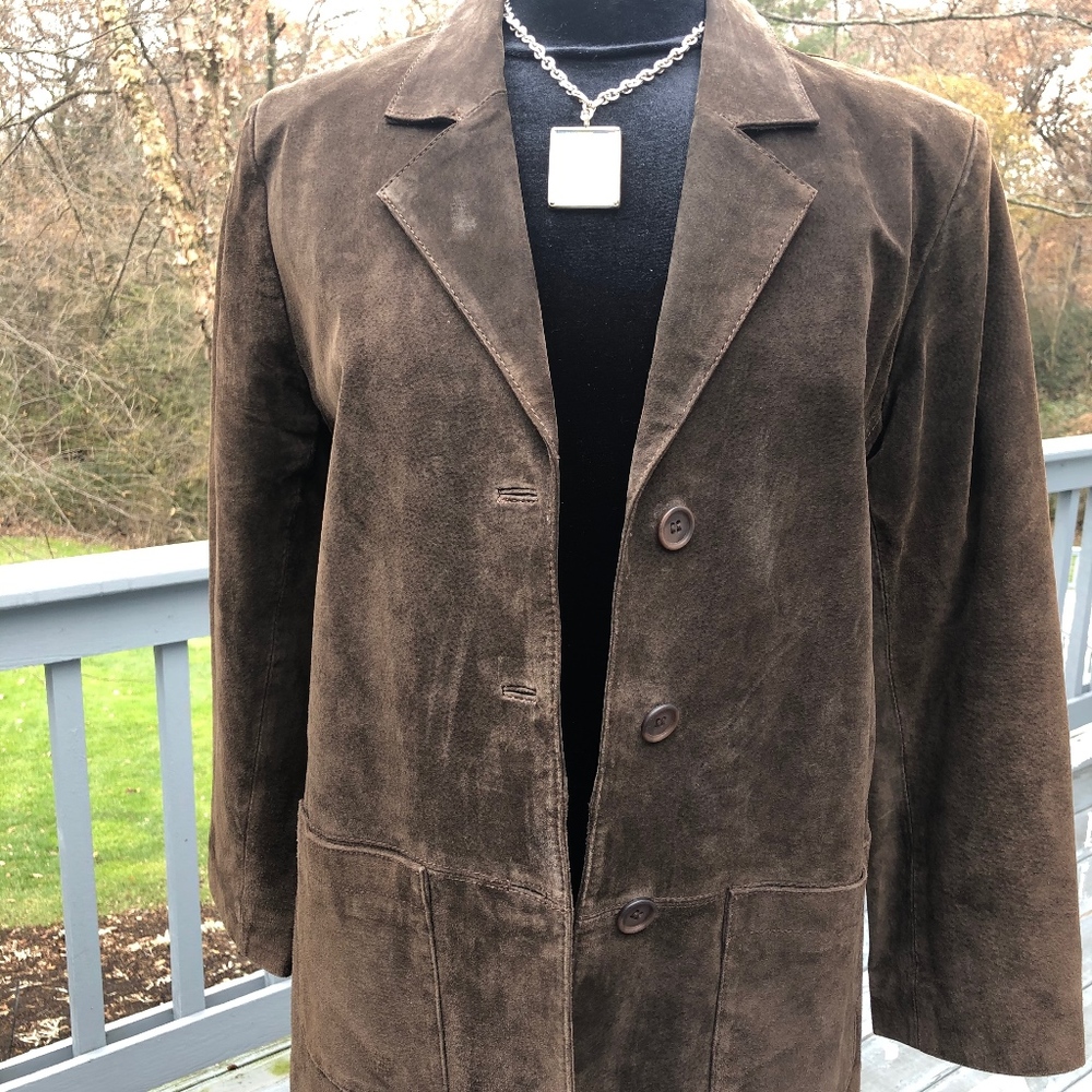 Margaret Godfrey Brown Suede jacket